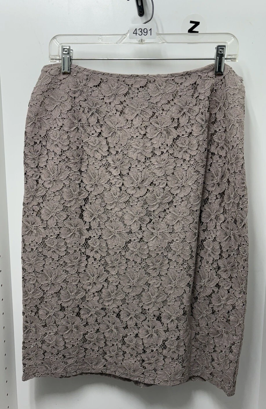 Simply Styled By Sears Beige Lace Skirt Size 12 NWT Pencil Skirt