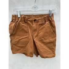 Carhartt Boys Brown Relaxed Fit Shorts Size 4 Regular Rugged Outdoors Casual