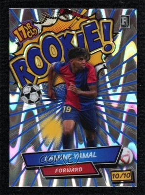 2024 Wild Card Comix Rookie Gold Blue Lines Raywave Foil 10/10 Lamine Yamal 1j2