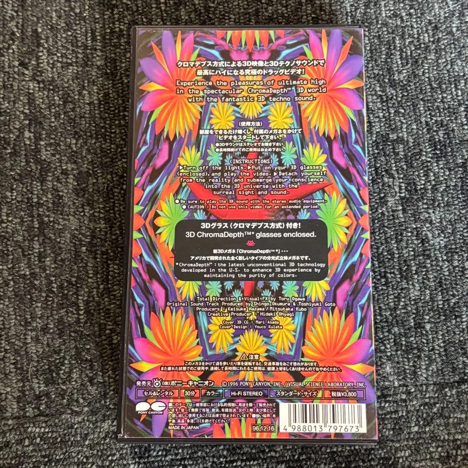 3D Techno drug "HIGH TIMES" VHS videotape R - Image 3 of 4