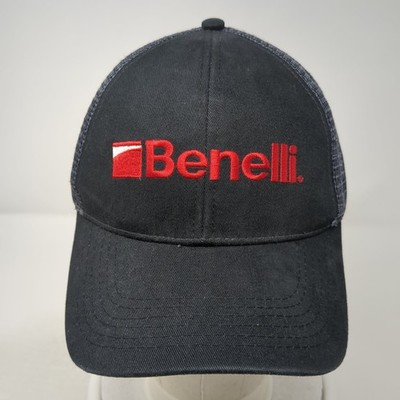 Benelli Snapback Mesh Back Trucker Hat Black One Size Embroidered