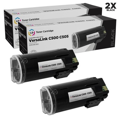 LD Compatible Xerox 106R03869 Extra HY Black Toner 2PK for Versalink C500, C505