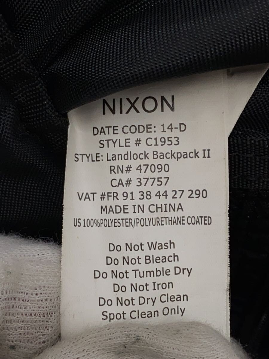 NIXON Backpack, Polyester, Black, Plain, C1953 - image 5