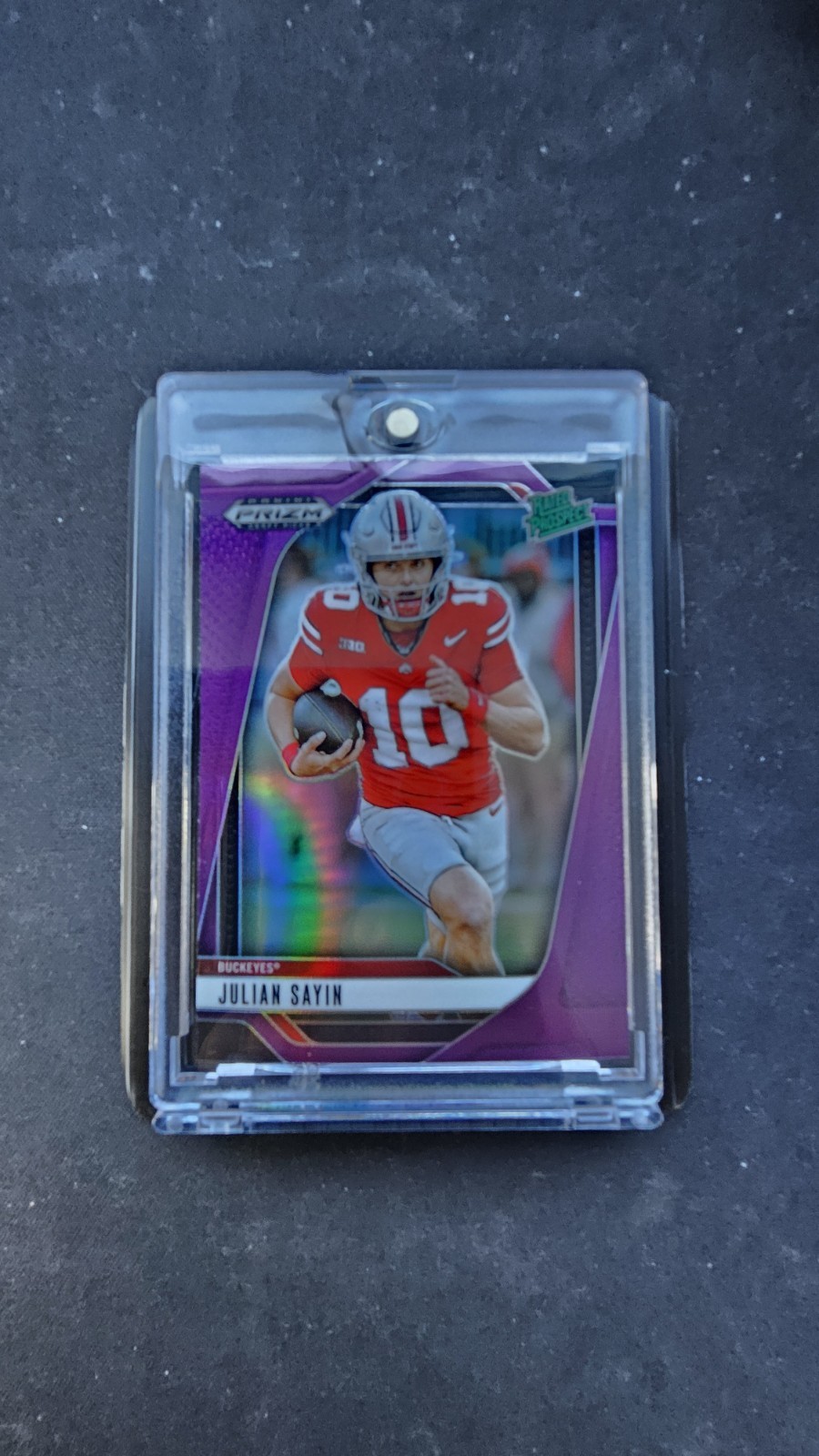 2025 Panini Prizm Draft Picks - Julian Sayin #161 Purple Prizm (RC) /99