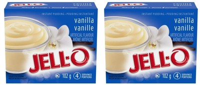Jell-O Vanilla Instant Pudding Mix, 102g (2 Pack)