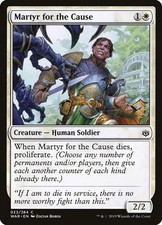 Martyr for the Cause 3x FOIL WAR MTG War of the Spark Common MINT white