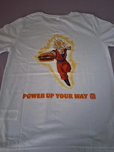 Burger King x Dragon Ball Super Men's XL White Goku  - product listing photo