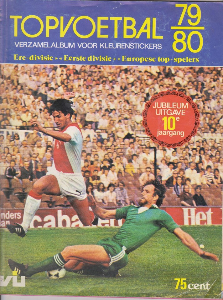 Vanderhout Top Voetbal 79-80 Sticker No.58 Dick Schneider Go Ahead ...