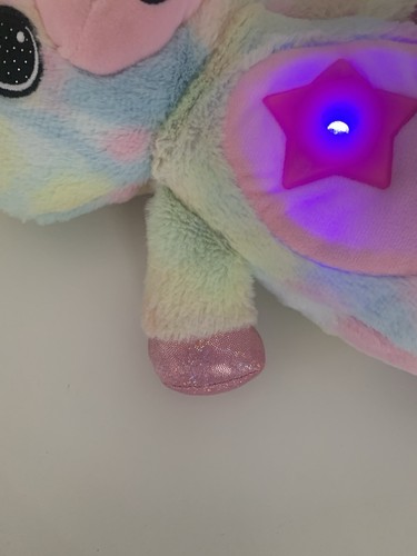 Star Belly Dream Lites Blue Teddy Bear Plush Room Light Up Sensory Soft Toy 13” - Picture 12 of 13