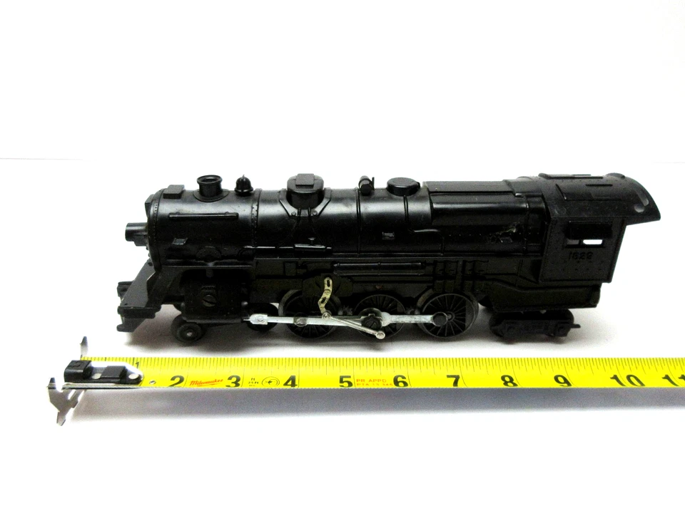 MARX 1829 BLACK PLASTIC 4-6-4 STEAM LOCOMOTIVE W/ LIGHT - O GAUGE - REAL NICE !! - Image 2 of 4