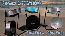 Panyard C-20 Lead Steel Pan - Multiple Options - Stand, Mallets, Case, Book