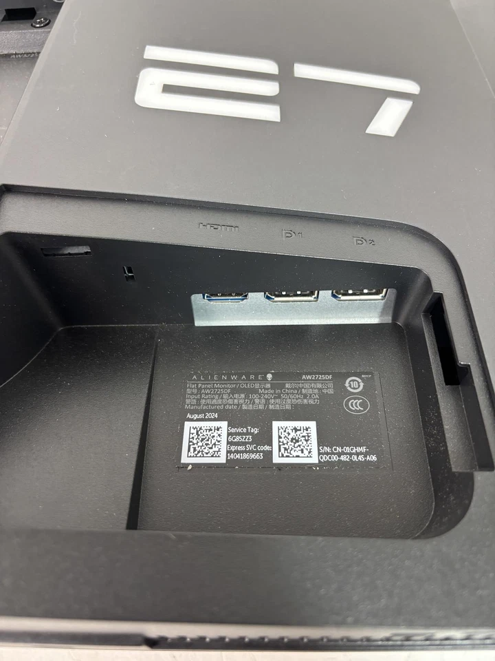 Alienware AW2725DF OLED Gaming Monitor - 26.7-inch Quantom-Dot WQHD *(READ)* - Image 4 of 4