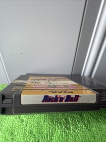 Rock 'N' Ball Nintendo NES 1990 Video Game, Tested Working