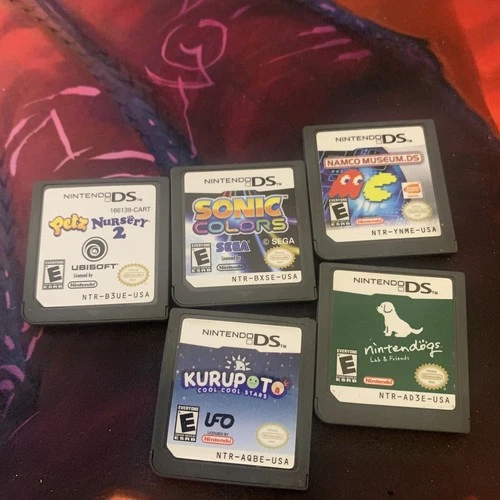 Nintendo DS Game Lot Sonic Nintendogs 5 Games!