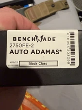 Benchmade 375 Adamas Sibert D2 Steel Fixed Black Knife Blade with Sheath No Box