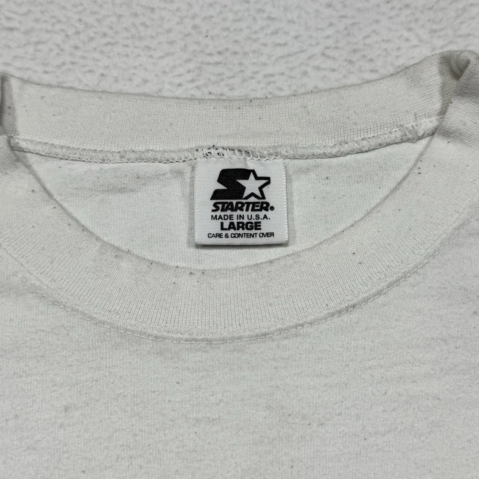 Camiseta De Colección Años 90 Starter Chicago Bulls 1998 Finales NBA Envejecida Grande Foto 4 de 4