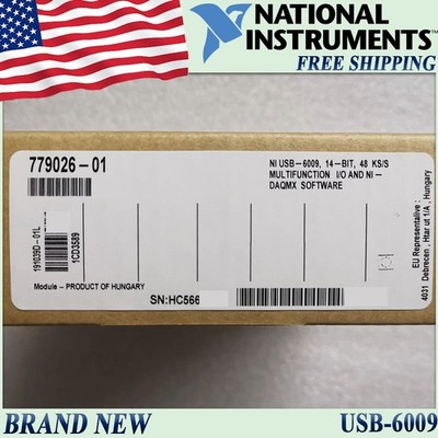 new National Instruments USB-6009 Data Acquisition Card, NI DAQ, Multifunction