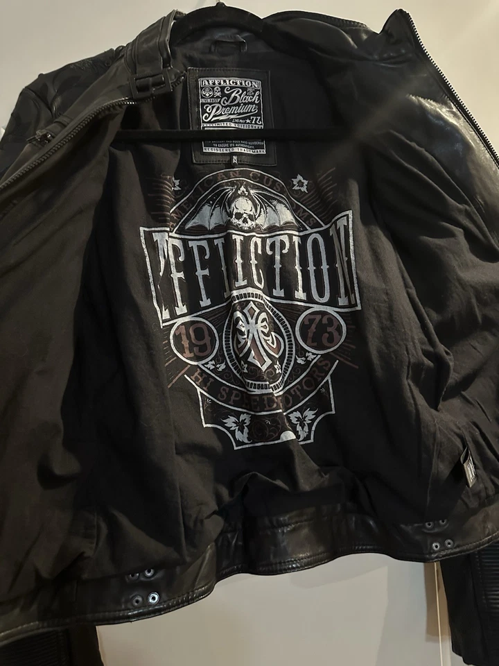 Chaqueta de cuero para mujer Affliction edición limitada Foto 2 de 4