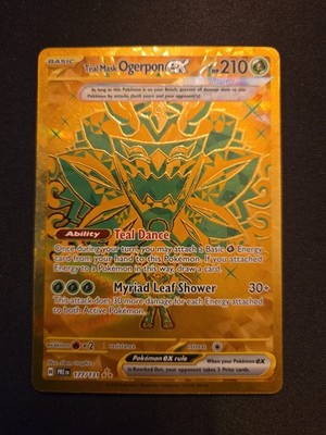 Teal Mask Ogerpon ex 177/131 Hyper Rare Prismatic Evolutions Pokemon TCG Cards