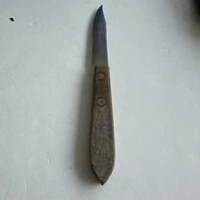Vtg Robinson Paring Knife Peeler 3” Blade Stainless Steel Wood Handle USA 6.75”