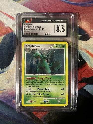 CGC 8.5 Sceptile 2008 Stormfront 10/100 Holo Pokemon Card