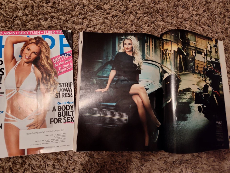 Britney Spears Shape/InStyle Magazines June 2013 Jan 2014 + Clippings 2010s 20s - Image 3 of 4