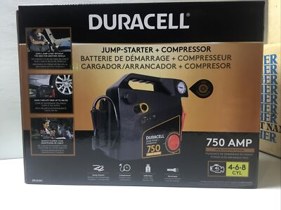 Duracell DRJS20C Portable Emergency Jumpstarter With Compressor