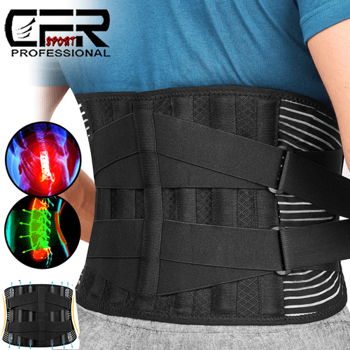 Lendenwirbelsäule Unterer Rücken Unterstützung Bandage Haltung Taille Schmerzlinderung Gürtel für Männer Frauen - Bild 1 von 15