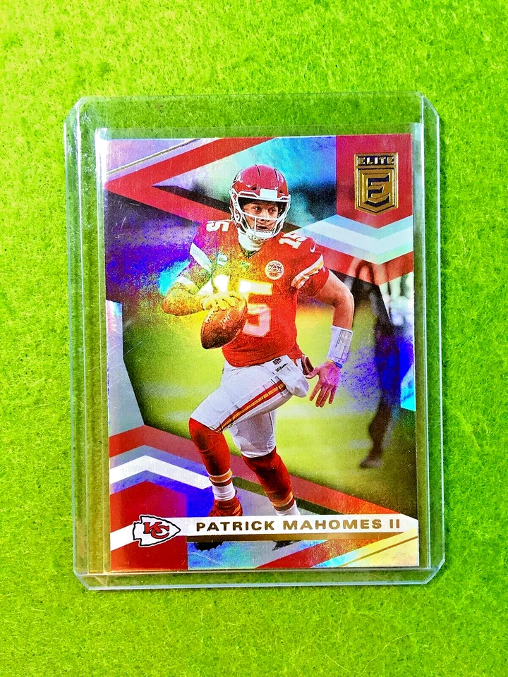 Patrick Mahomes PLATA PRIZM TARJETA JERSEY #15 Chiefs 2020 Elite Patrick Mahomes