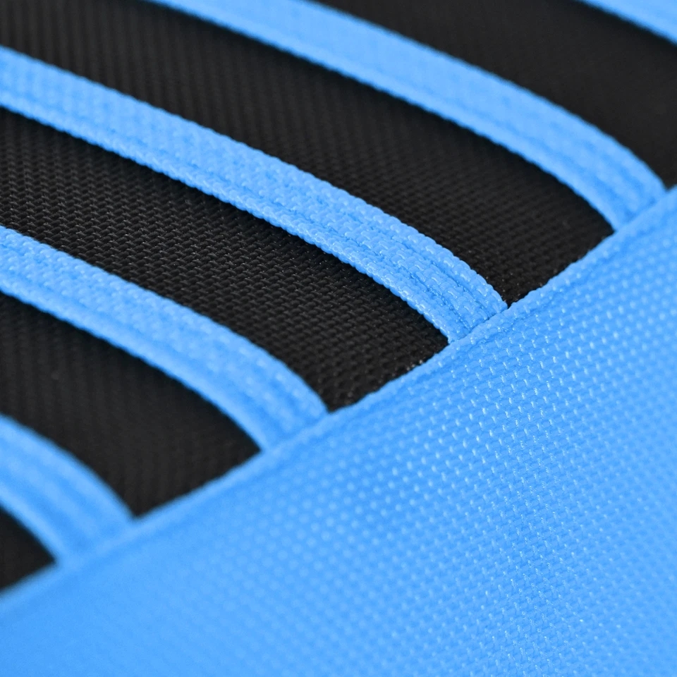 Capa de assento 2015-2021 Yamaha YZ 125/250 AZUL CLARO/PRETO/AZUL CLARO nervuras #67 - Imagem 4 de 4