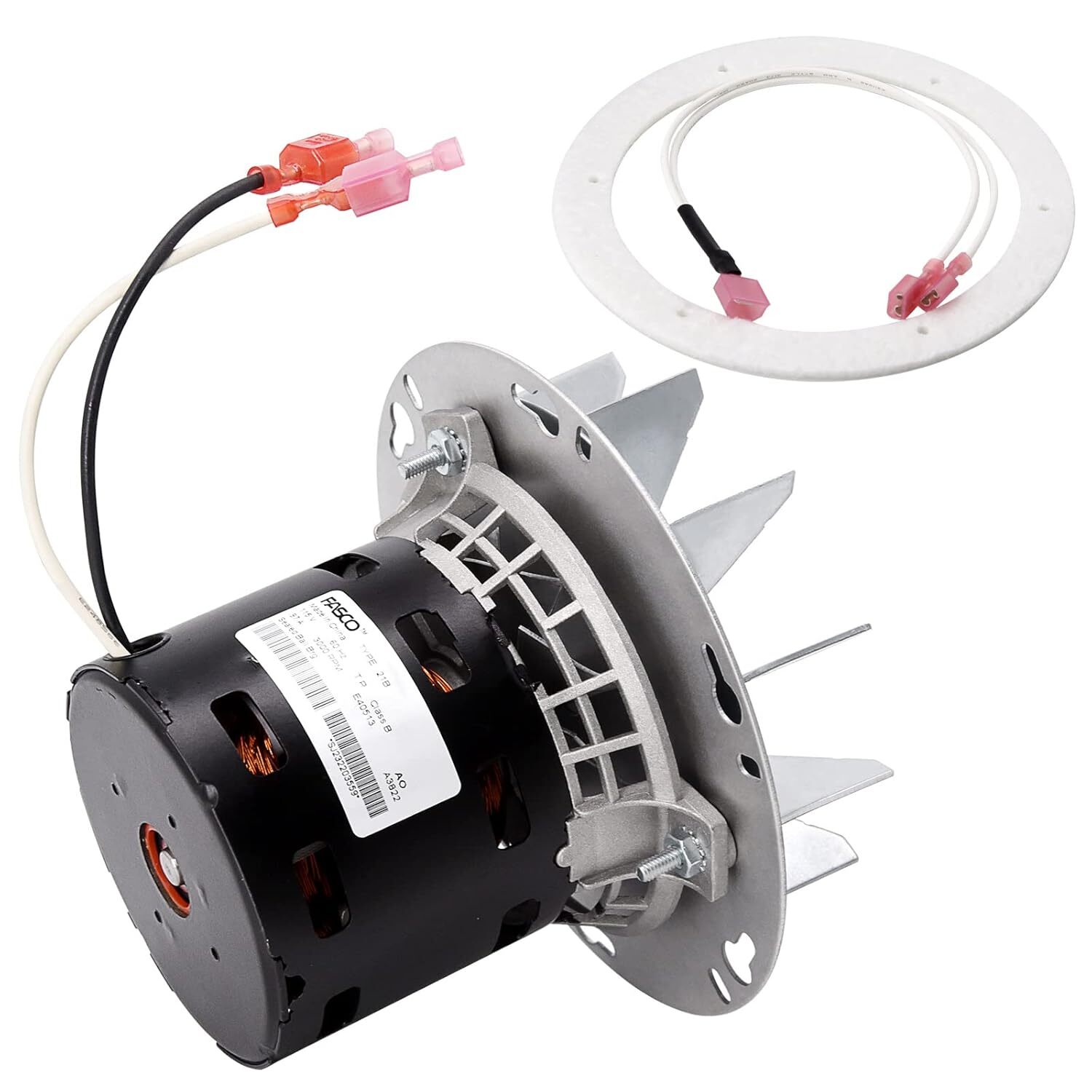 For Pellet Stove 25-PDVC,55-SHP10 PU-076002B Combustion Blower Exhaust Fan Motor