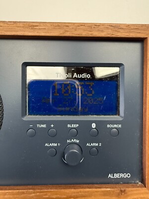 -*-様 Tivoli Audio Albergo Tivoli Audio Albergo Wood AM/FM/BT Clock Radio w/ AC Power