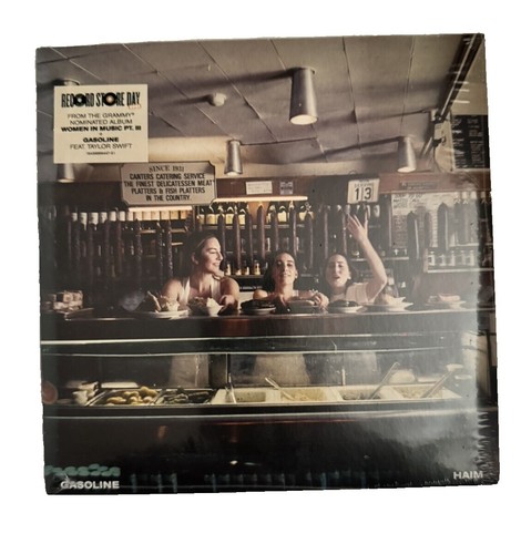 Haim I Quit 2lp Bad World Teal Glitter Filled Gatefold X in hand