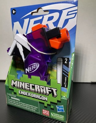 Nerf MicroShots Minecraft Ender Dragon Mini Blaster, Minecraft Dragon Mob New