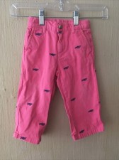 Janie and Jack size 12-18 months Pink Helicopter Pants Toddler Boys