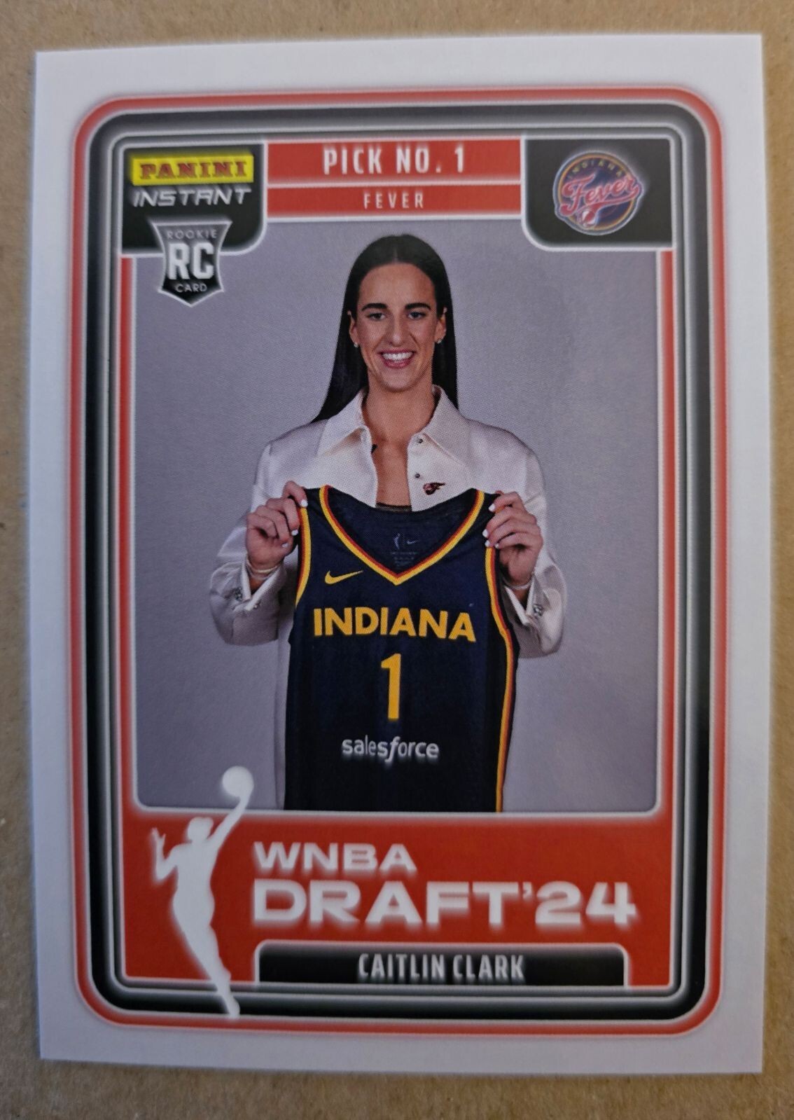 Caitlin Clark Panini WNBA 2024 Draft #1 Pick Card