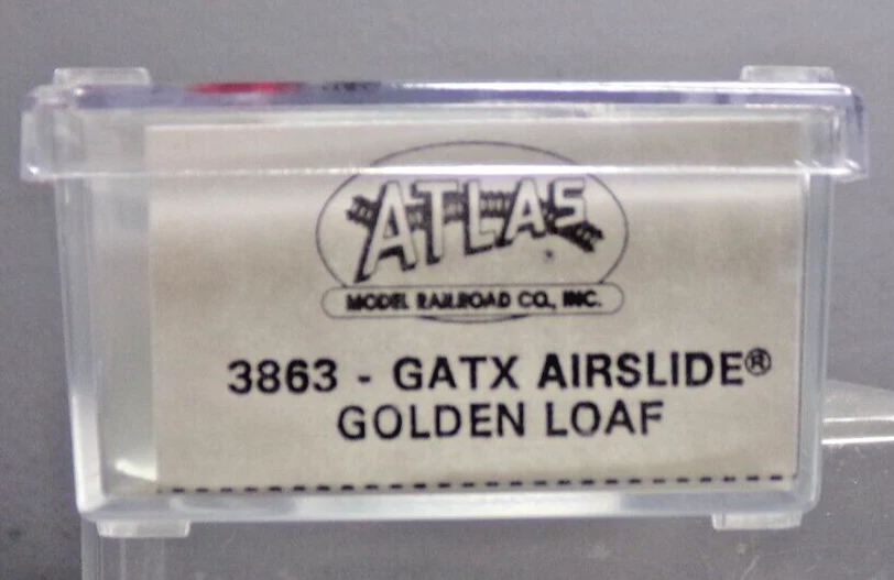 ATLAS N-SCALE FREIGHT CAR GATX AIRSLIDE GOLDEN LOAF COVERED HOPPER - Image 2 of 4