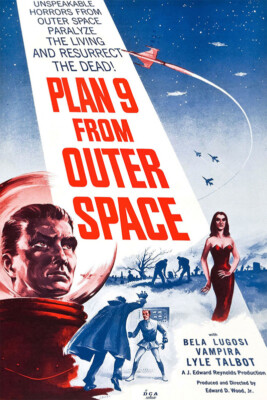 Plan 9 From Outer Space Science Fiction Horror Cinema Film Wall - POSTER 20''x30''