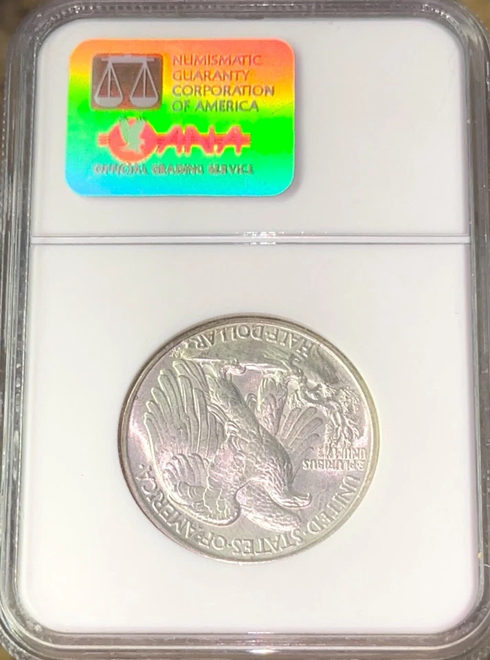 1944 US Mint WALKING LIBERTY Silver 50c NGC/ANA MS64 Super Details Nice Luster!! - Image 4 of 4