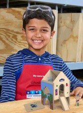 NEW Lowe's Mini-Treehouse Kids Workshop Build  Grow DIY Kit w Patch August 2024