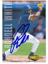 Rondell White autographed Baseball Card 1993 Upper Deck Diamond Debuts #510