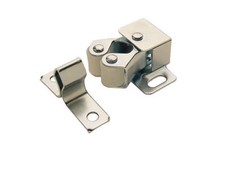 METAL DOUBLE ROLLER CATCH ZINC PLATED CUPBOARD KITCHEN DOOR CARAVAN BOAT LATCH