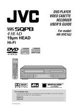 JVC HR-XVC1UJ VCR Owners Instruction Manual Reprint