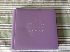 Creative Memories 7 x 7 Lavender STAR Silver Scrap booking ALBUM 12 white pages