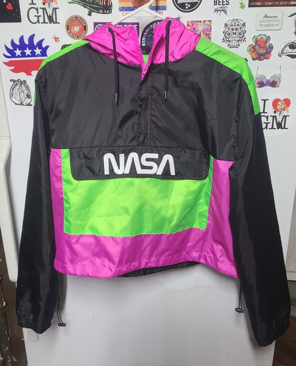 Chemistry NASA Lightweight 1/2 Zip Cropped Hooded Jacket