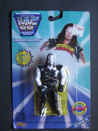 WWF Bend-Ems MOC Undertaker II Wrestling Action Fi...