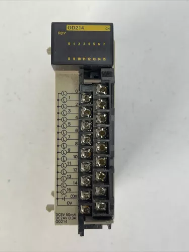 OMRON CQM1-OD214 OUTPUT UNIT 5-24VDC 0.3A/POINT 4.8A/UNIT