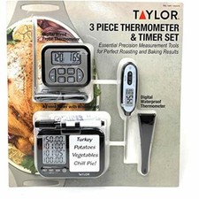 Taylor 3 Piece Thermometer Timer Set