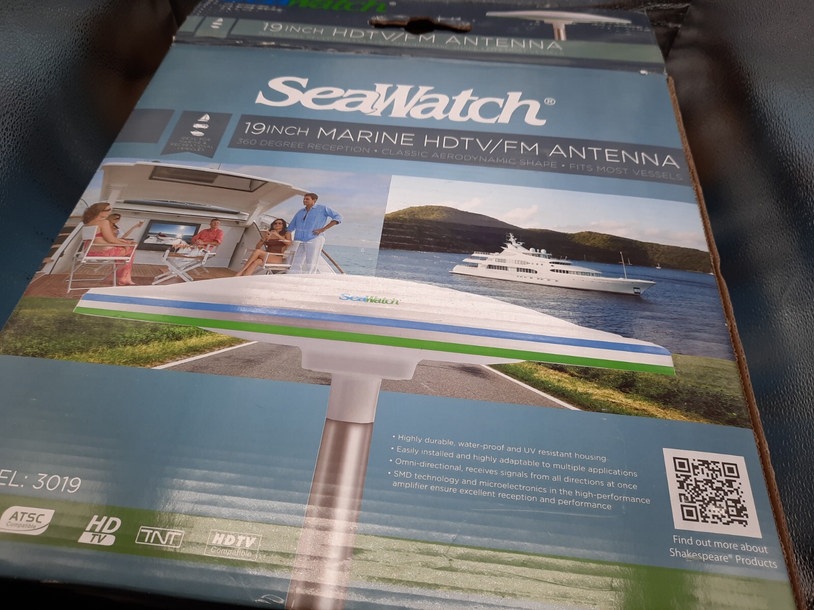 Shakespeare 3019 SeaWatch Marine TV Antenna, 19" DISH ONLY untested eBay