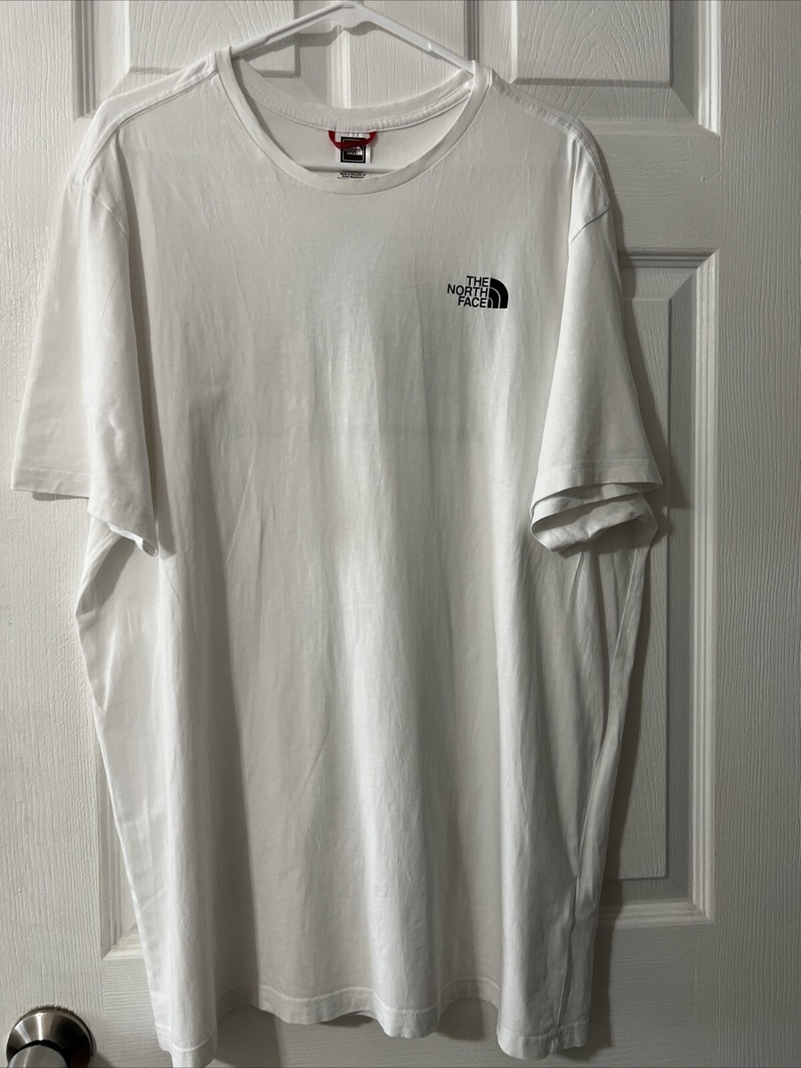 The North Face T-Shirt Men's XL White Crew Neck Short Sleeve